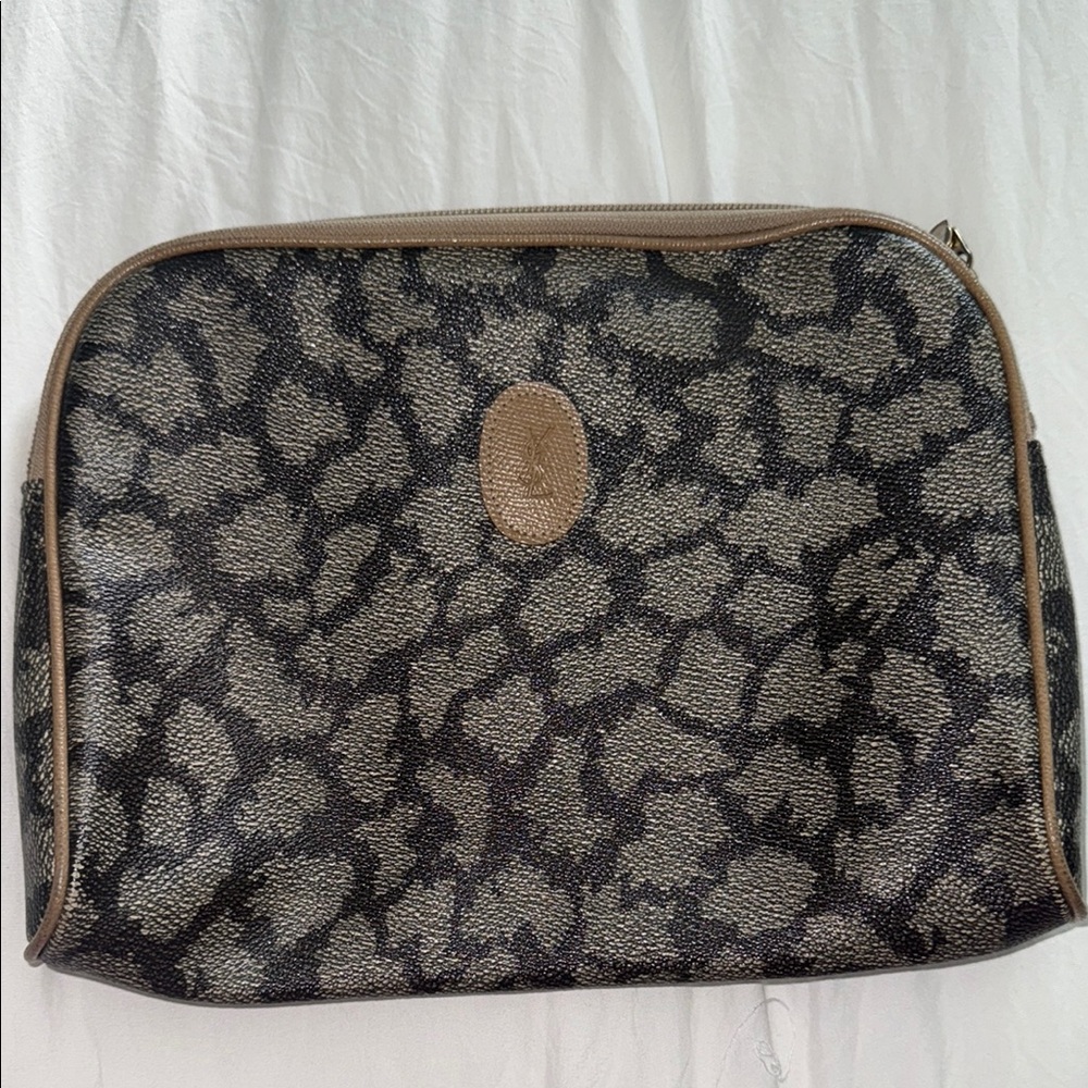 Yves Saint Laurent Vintage Giraffe cosmetic bag